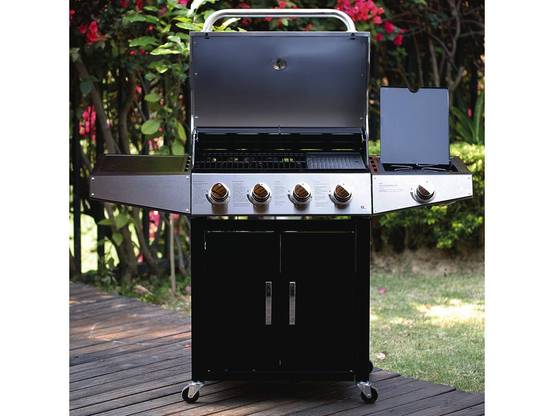 Barbecue Gaz "party 5" - 5 Brûleurs Dont 1 Latéral - 15.2 Kw -habitat Et Jardin - Image 3