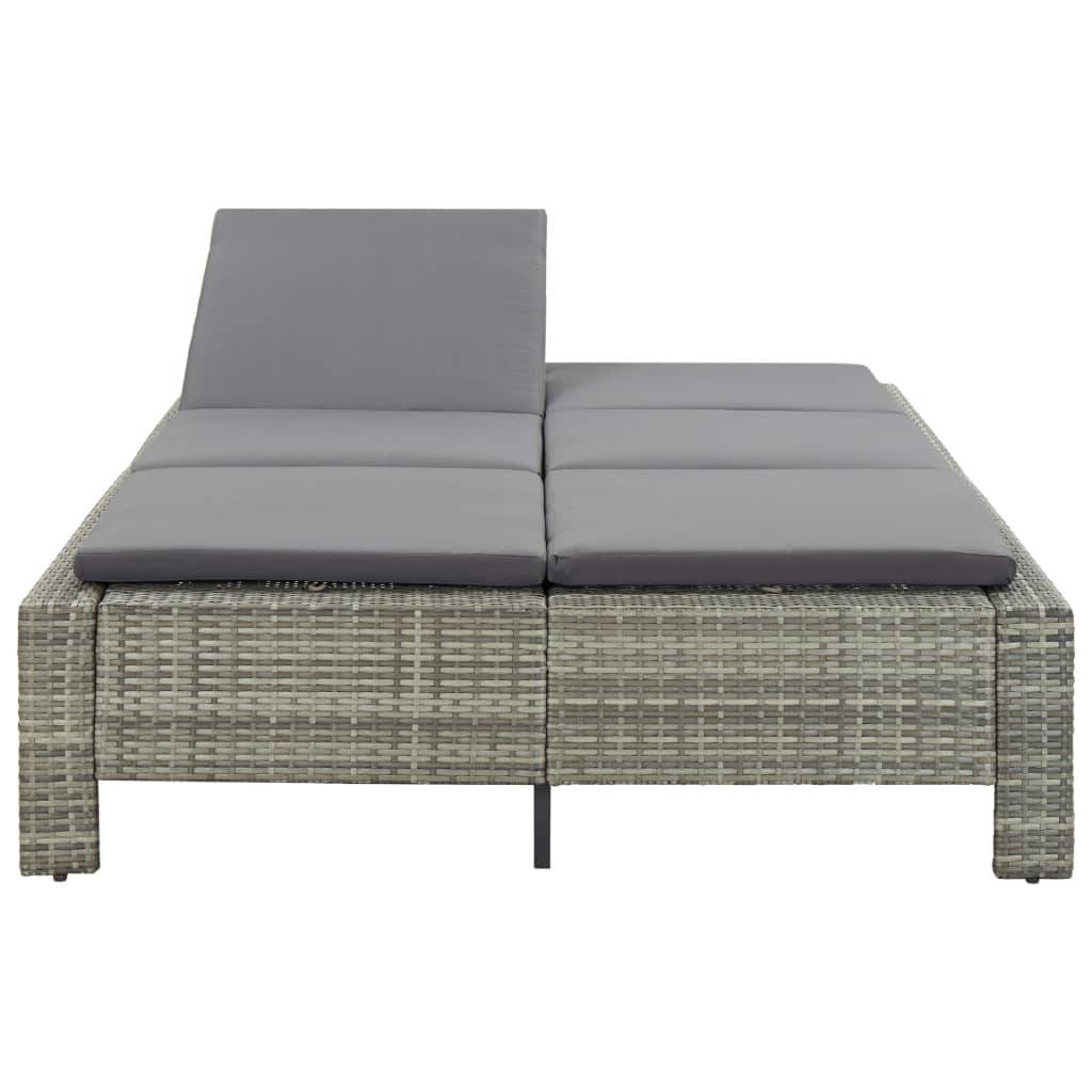 Prolenta Premium - Chaise longue pliante/transat Sigril Gris 200 X 55 X 6 cm - P87209G - Image 3