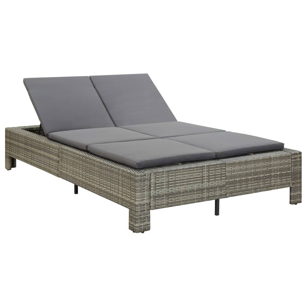 Prolenta Premium - Chaise longue pliante/transat Sigril Gris 200 X 55 X 6 cm - P87209G - Image 1