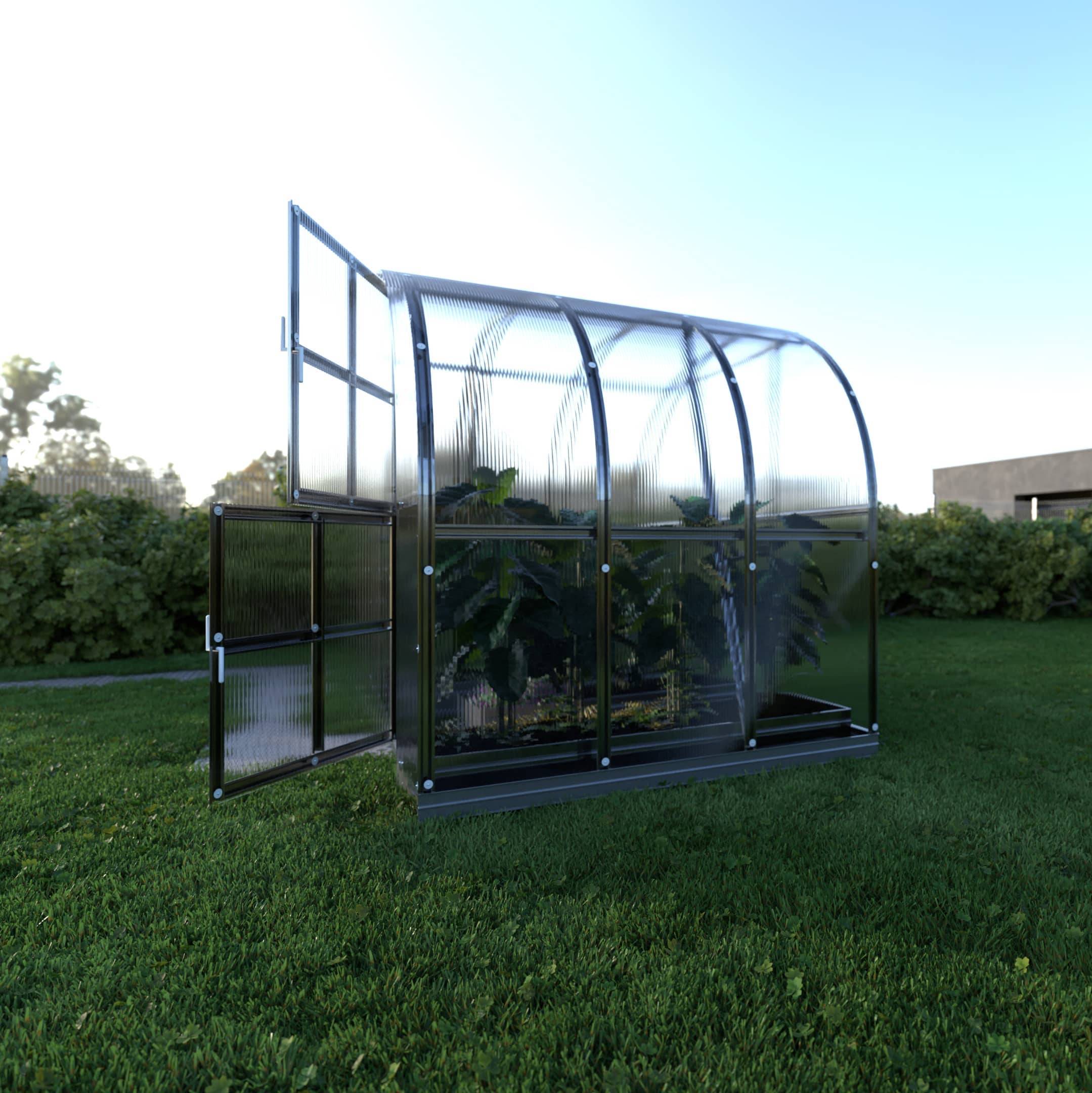 Serre KLASIKA ARCH 3 x 2 m (6 m²), 4 mm avec revêtement en polycarbonate - Image 2