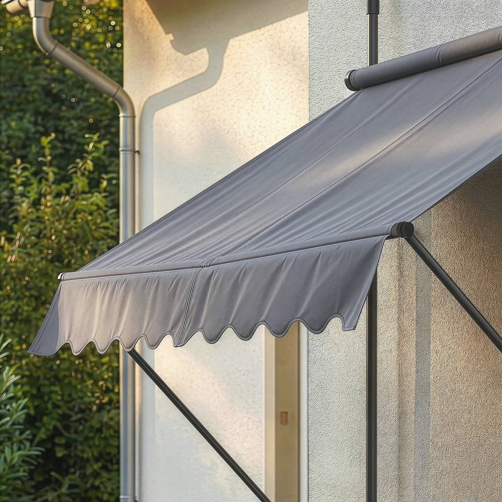 Pro.Tec - Store Banne Téléscopique Acier Polyester 150 x 120 x 220-309 cm Bleu Foncé [pro.tec] - Image 5