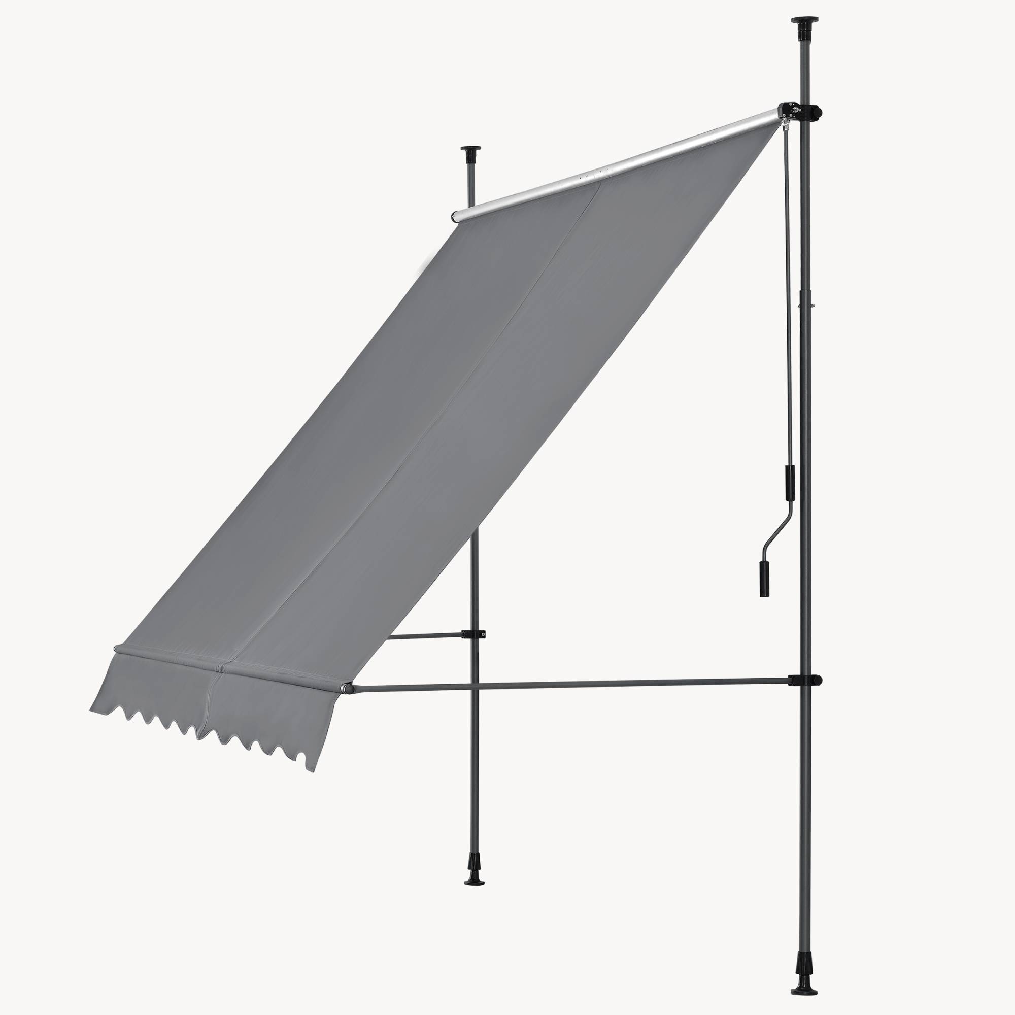 Pro.Tec - Store Banne Téléscopique Acier Polyester 150 x 120 x 220-309 cm Bleu Foncé [pro.tec] - Image 9