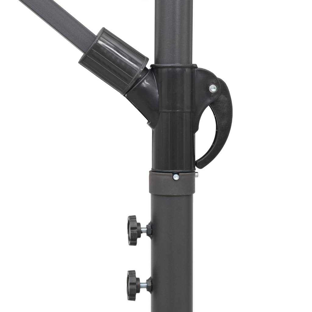 Helloshop26 - Parasol suspendu 3 m mât en aluminium anthracite - Image 6