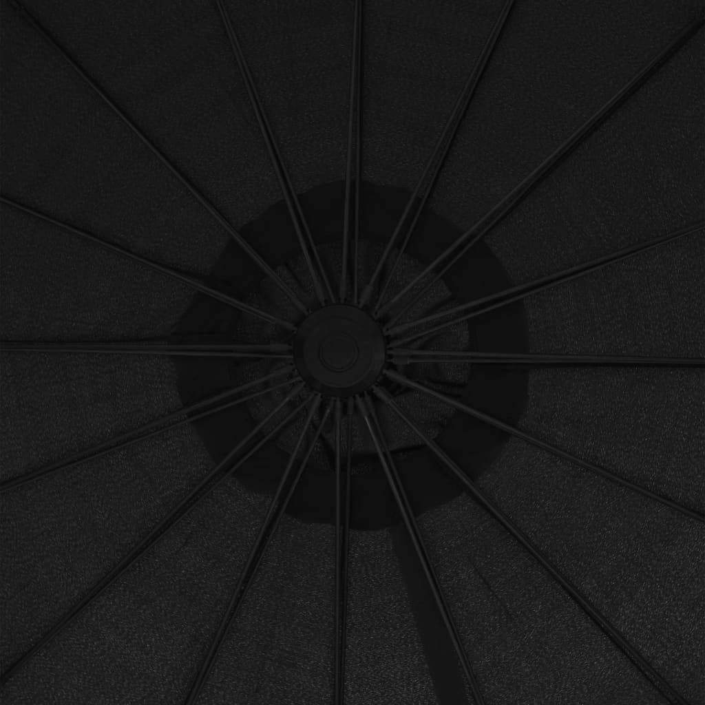 Helloshop26 - Parasol suspendu 3 m mât en aluminium anthracite - Image 7