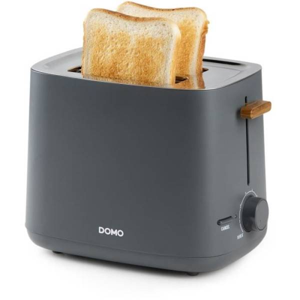Grille Pain - Toaster Electrique  électrique - DOMO - DO965T - 1000 W - 2 fentes - Noir - Image 1