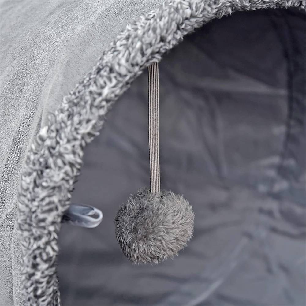 Tunnel pliable pour chat en polyester résistant, longueur 130 cm, avec bruits attractifs Lytech - Image 3