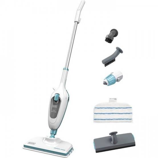 Balai - Nettoyeur Vapeur BLACK+DECKER - FSMH13E5-QS - avec nettoyeur a main 5 en 1 1300W - Réservoir : 350 ml - Câble :4.8M - Image 3