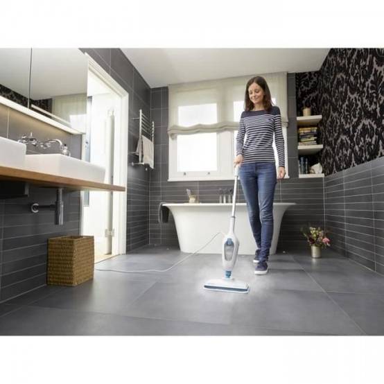 Balai - Nettoyeur Vapeur BLACK+DECKER - FSMH13E5-QS - avec nettoyeur a main 5 en 1 1300W - Réservoir : 350 ml - Câble :4.8M - Image 5