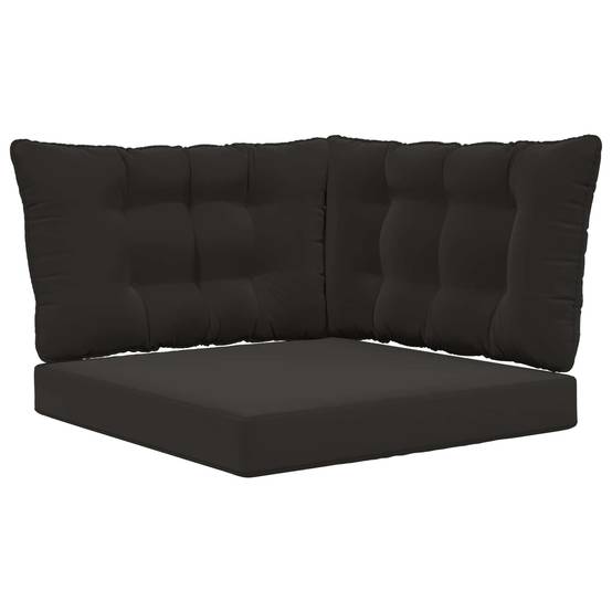 PANGIVO - Coussins de canapé extérieur polyester noir 80 x 43 x 10 cm - PANGIVO - Image 2