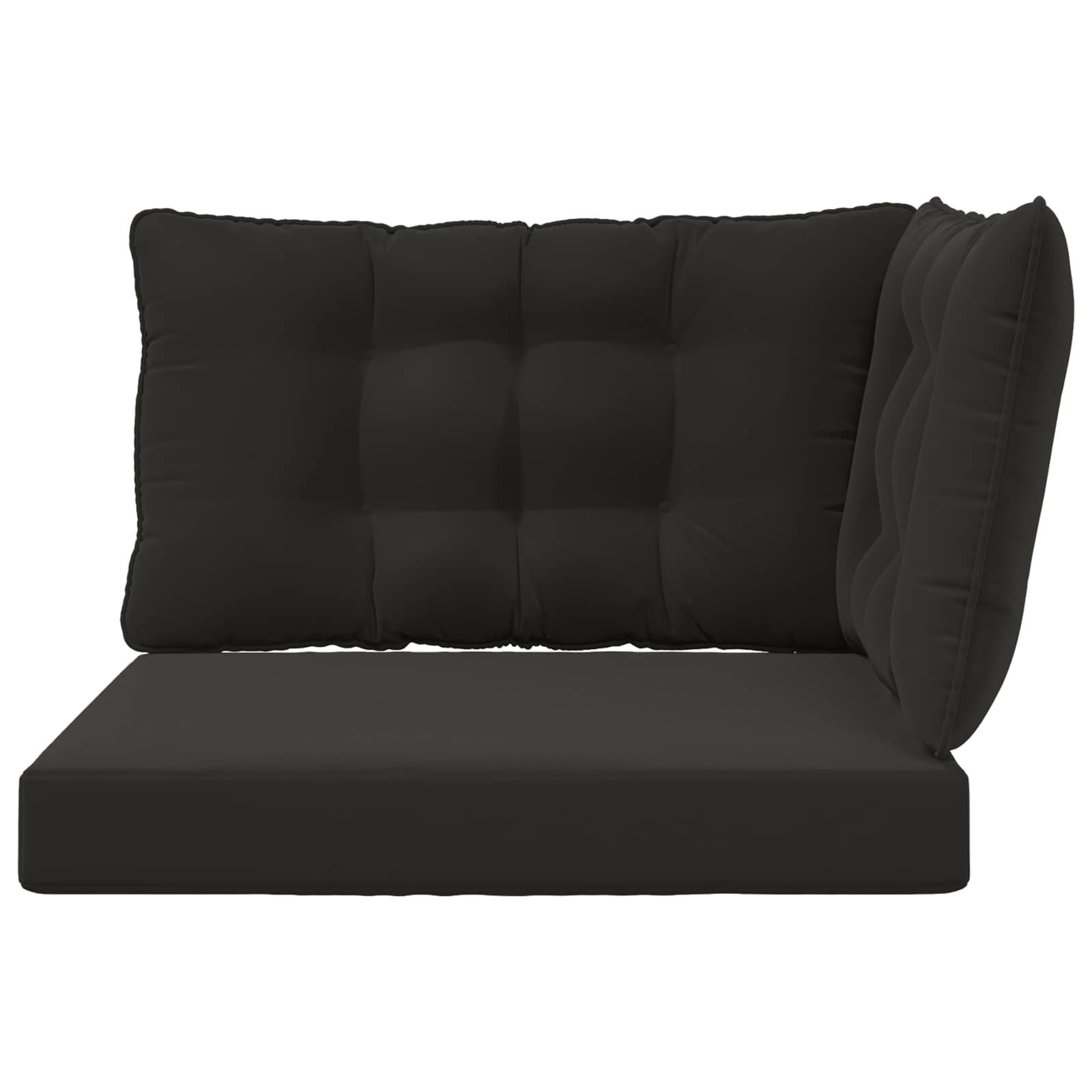 PANGIVO - Coussins de canapé extérieur polyester noir 80 x 43 x 10 cm - PANGIVO - Image 6