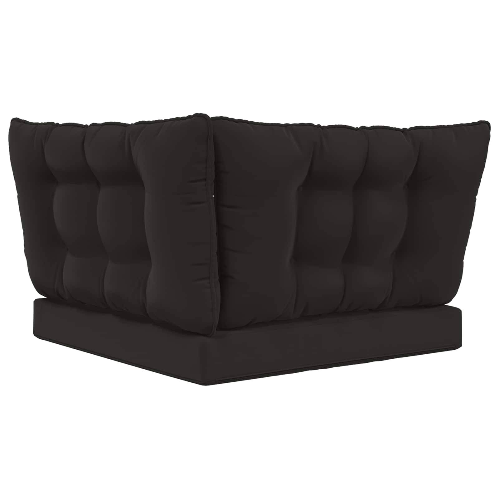 PANGIVO - Coussins de canapé extérieur polyester noir 80 x 43 x 10 cm - PANGIVO - Image 7