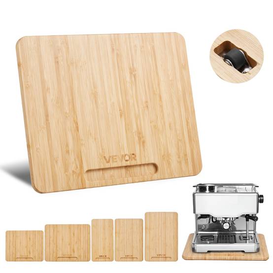 VEVOR Plateau Coulissant pour Appareils Cuisine 26,7x33 cm Couleur Bois Naturel - Image 1