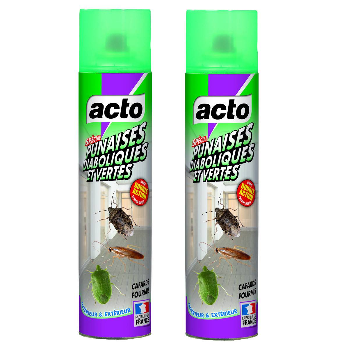 Acto - Lot de 2 ACTO Anti-Punaises Diaboliques et Vertes 400 ml - Image 1