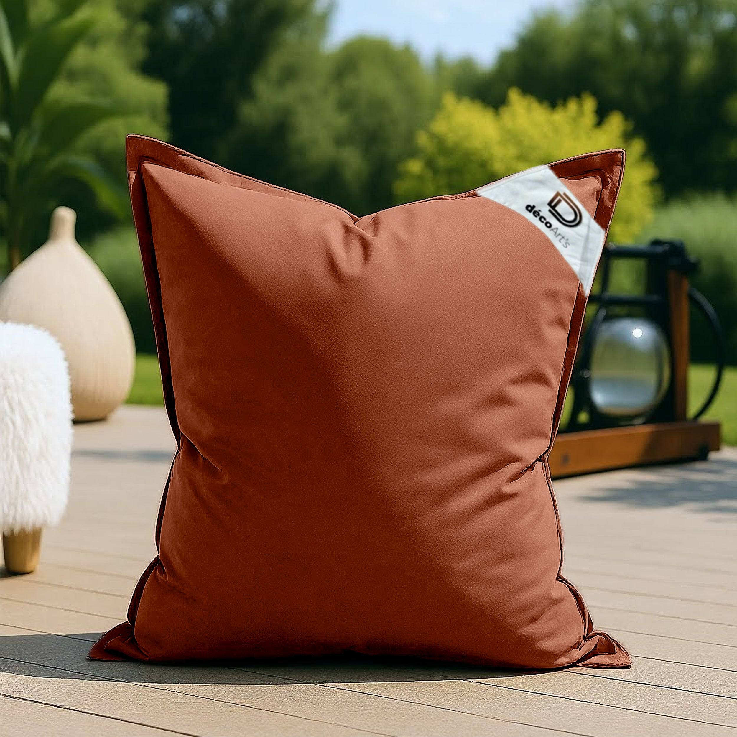 Housse pour Pouf Géant XL 120x80cm - Terracotta - Déco arts - Image 2