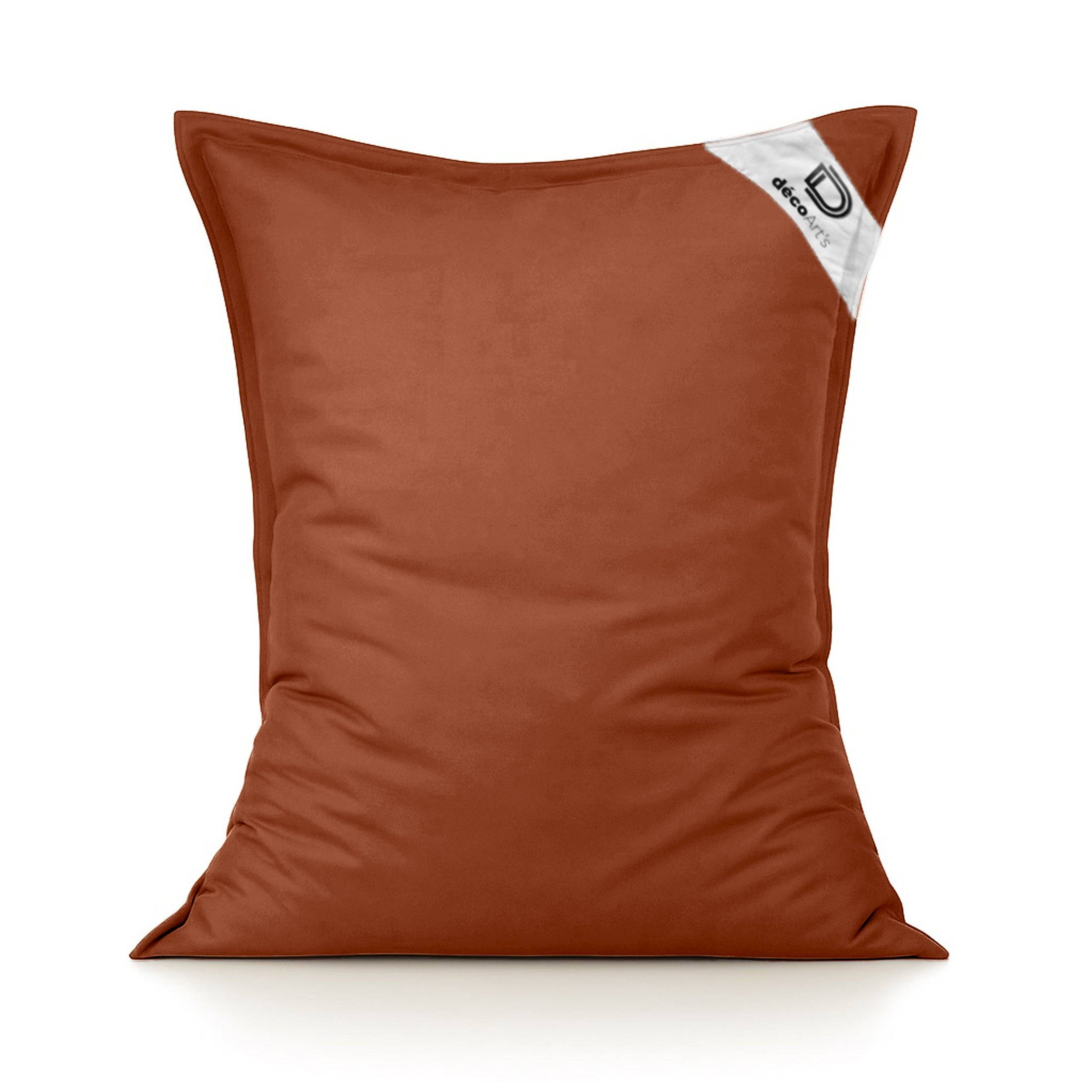 Housse pour Pouf Géant XL 120x80cm - Terracotta - Déco arts