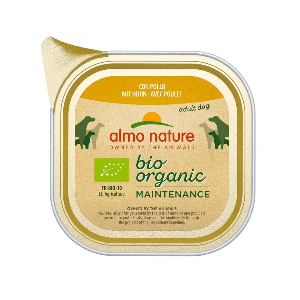 Almo Nature - Almo Nature - Barquettes Bio Organic pour Chien au Poulet - Image 1