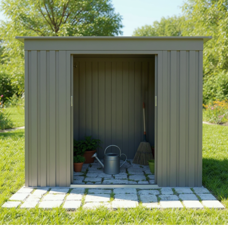 Autre - Abri de jardin en métal – MJ monopente - 2,4 m² - Anthracite - Image 4