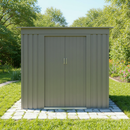 Autre - Abri de jardin en métal – MJ monopente - 2,4 m² - Anthracite - Image 3