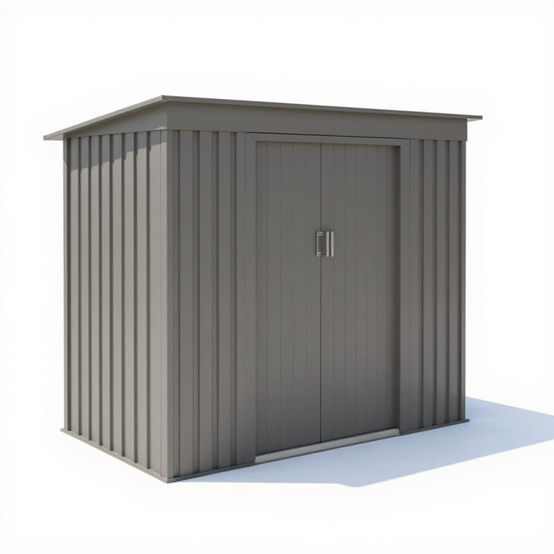 Autre - Abri de jardin en métal – MJ monopente - 2,4 m² - Anthracite - Image 2