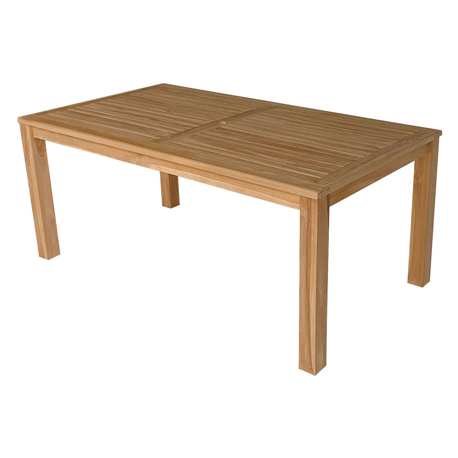 Happy Garden - Table rectangulaire 180cm en teck JAVA - HAPPY GARDEN - Image 1