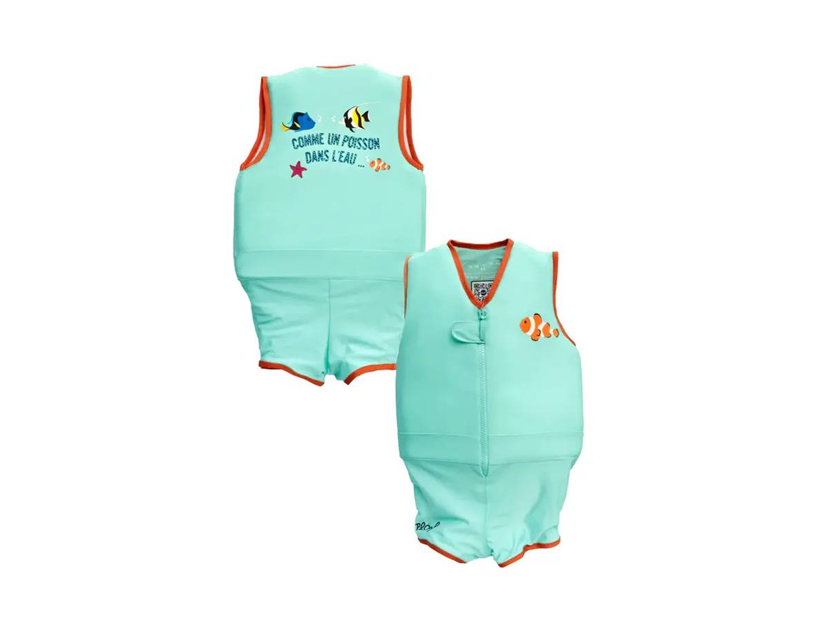 Plouf - Maillot de bain flottant garçon Petit Poisson Taille 4- Plouf