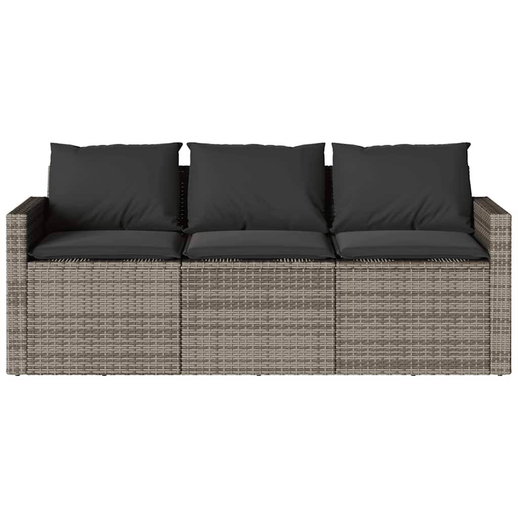 Vidaxl - Ensemble à manger de jardin et coussins 2 pcs-Salons de jardin gris rotin 774124 - Image 5