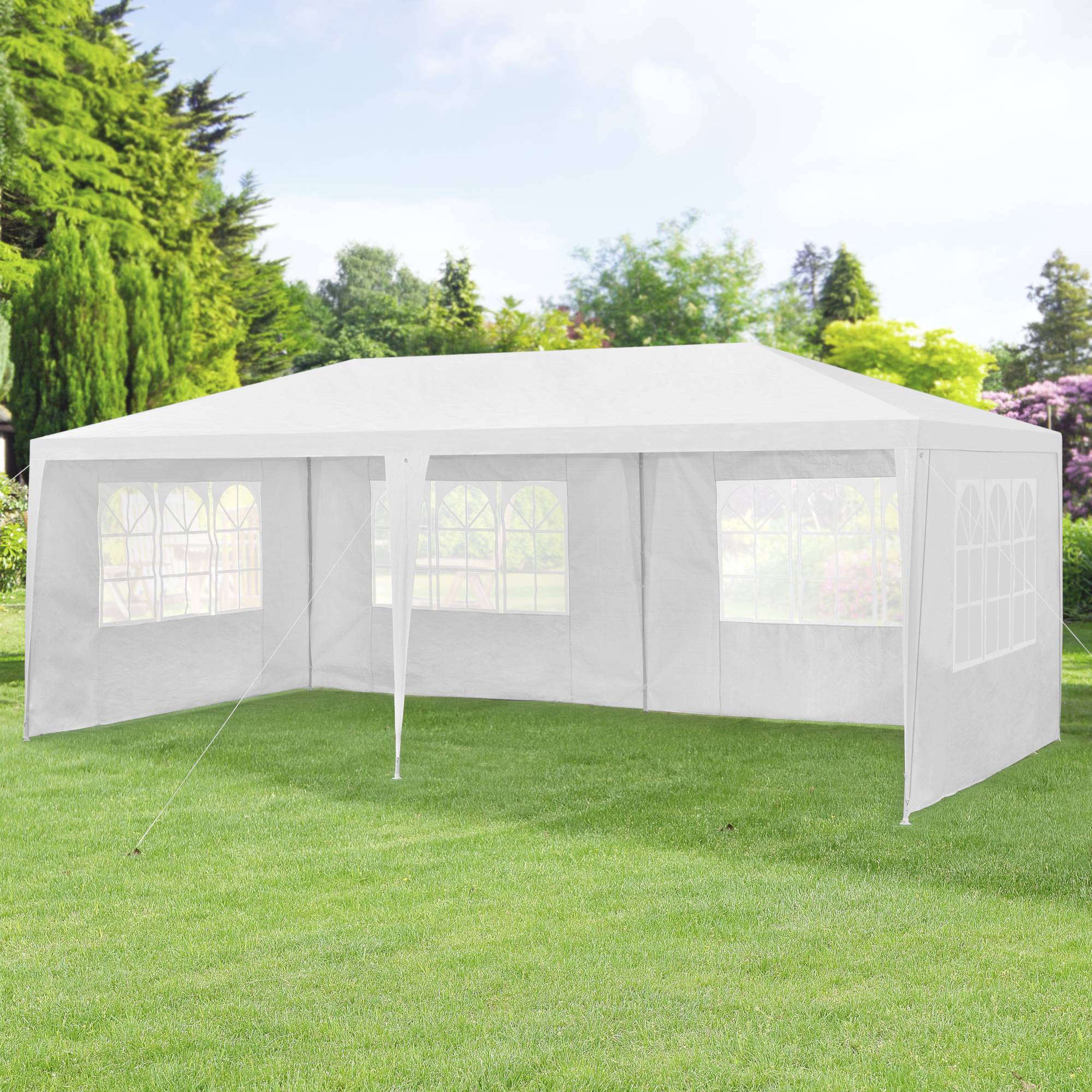 Casa.Pro - Pavillon de Jardin Wedau Blanc 600 x 300 x 255 cm [casa.pro] - Image 4