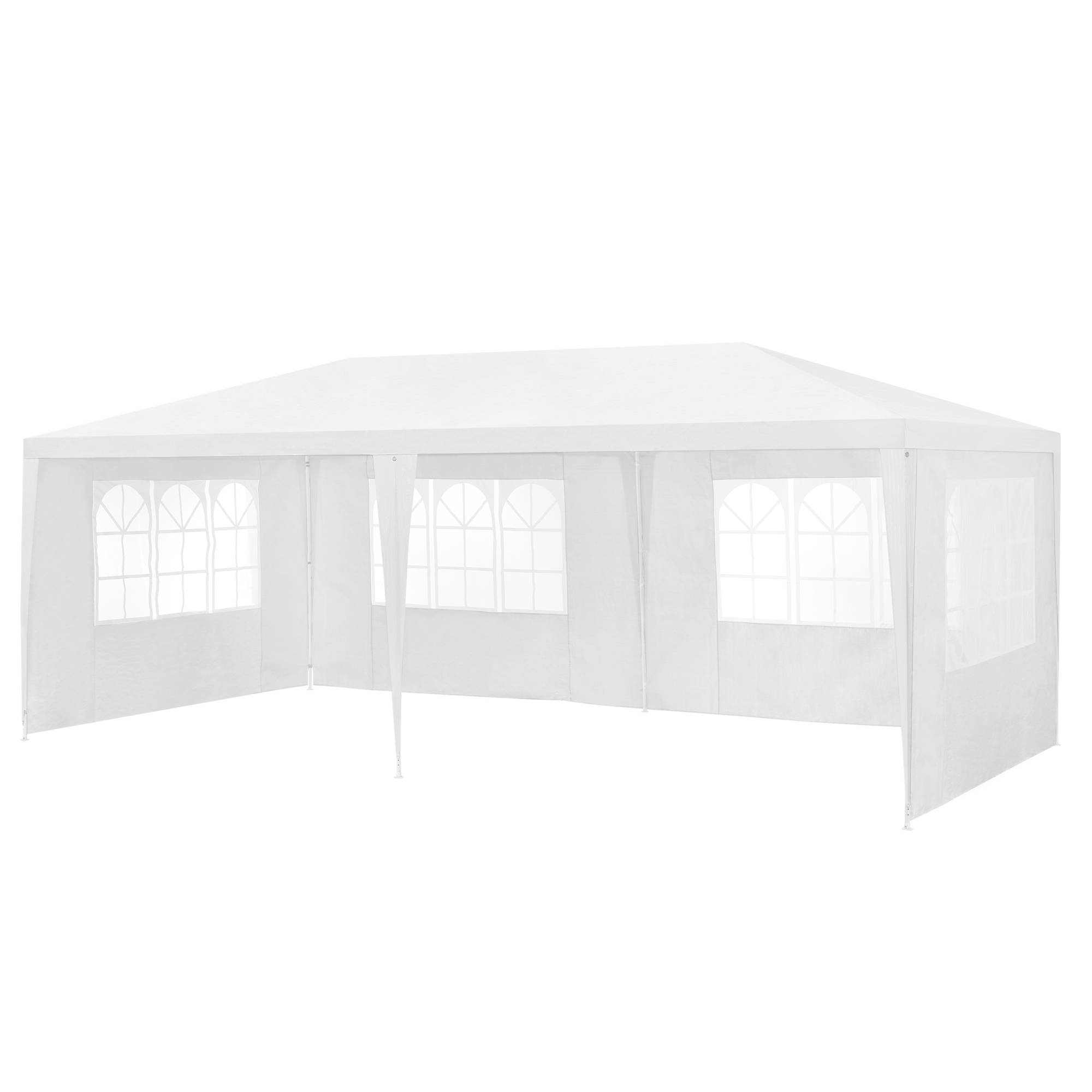Casa.Pro - Pavillon de Jardin Wedau Blanc 600 x 300 x 255 cm [casa.pro] - Image 2