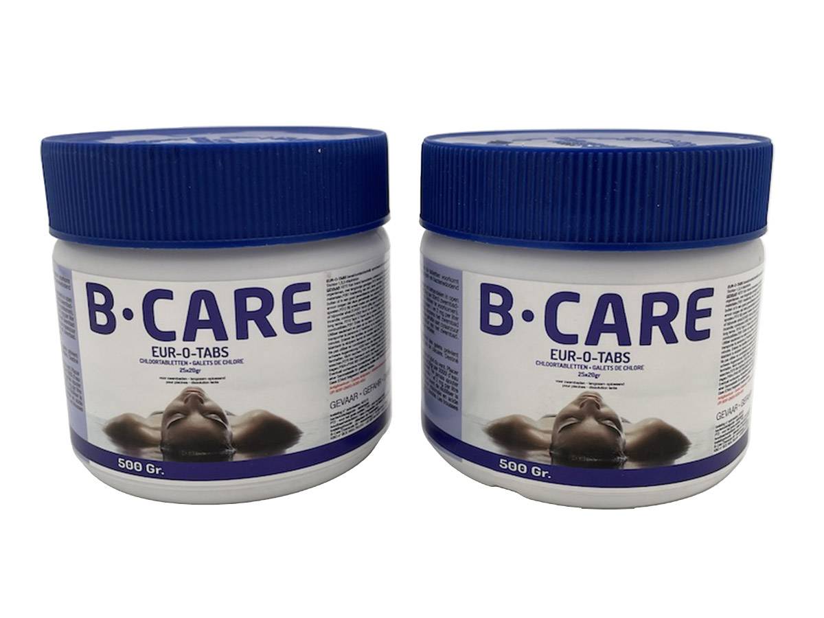 BSI - Chlore action longue durée ou chlore lent - Galets 20g - Dissolution lente - Désinfection - Piscine - Eur-O-Tabs - 2 x 500g - Image 1