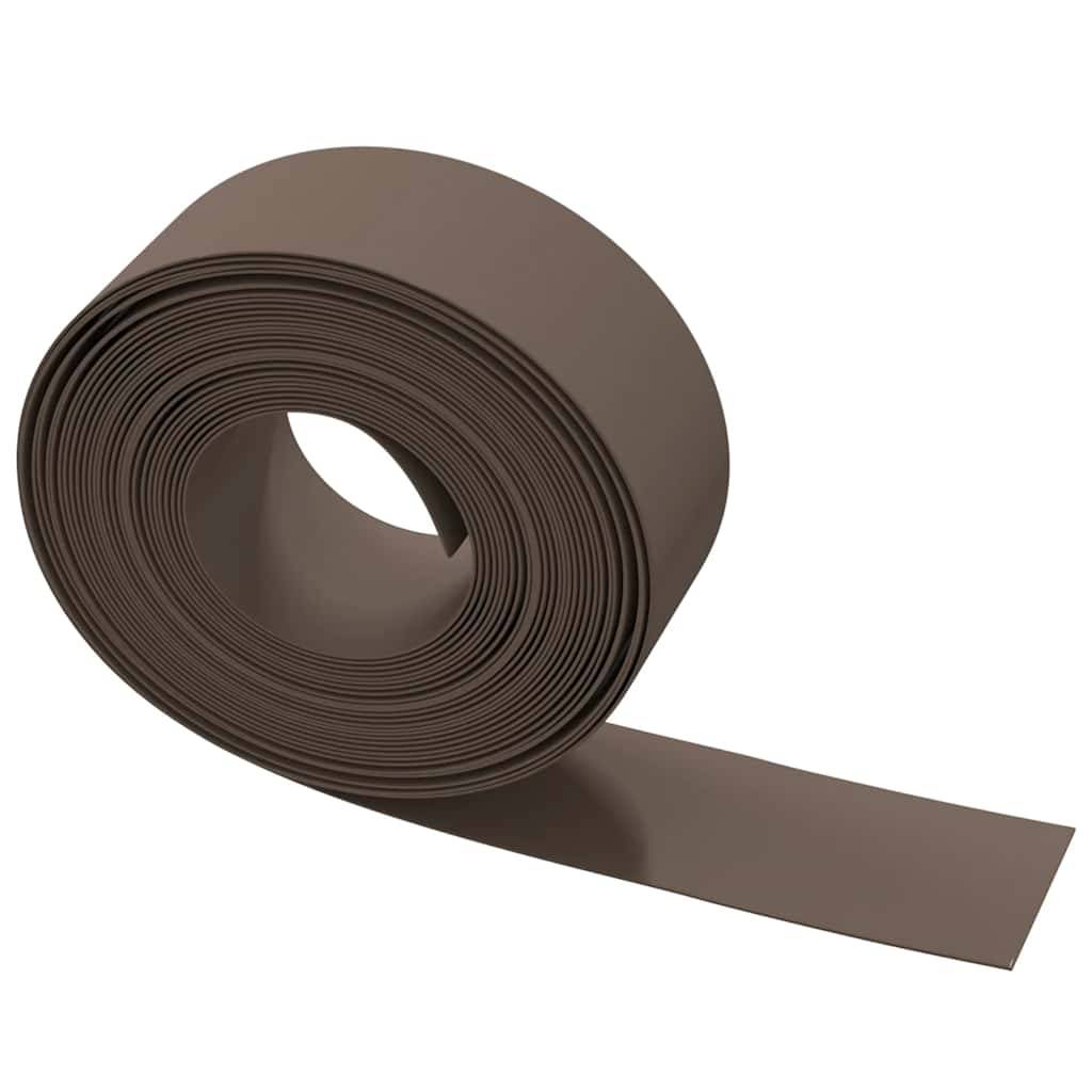 Bordure de pelouse polyéthylène aménagement bassins 10mx20cm brun - ComfortXL Outdoor Living - Image 5