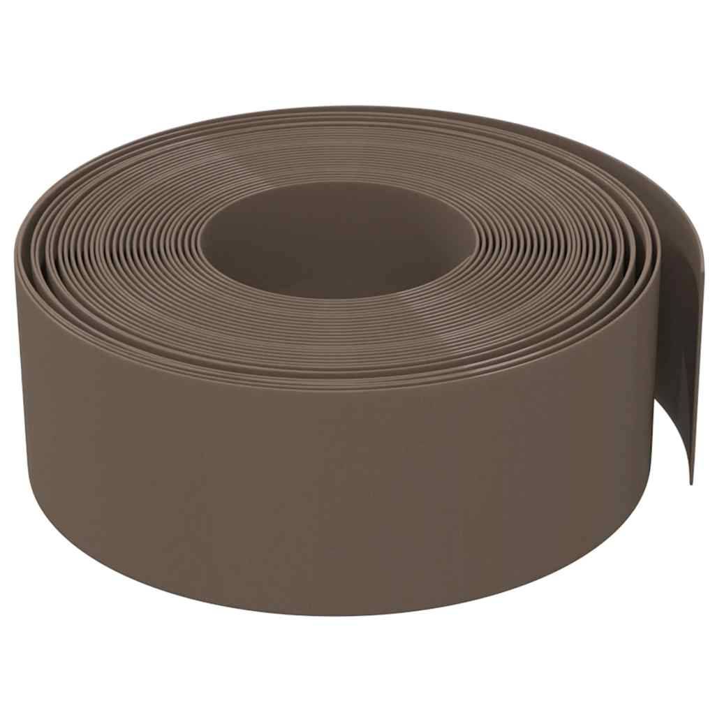 Bordure de pelouse polyéthylène aménagement bassins 10mx20cm brun - ComfortXL Outdoor Living - Image 4