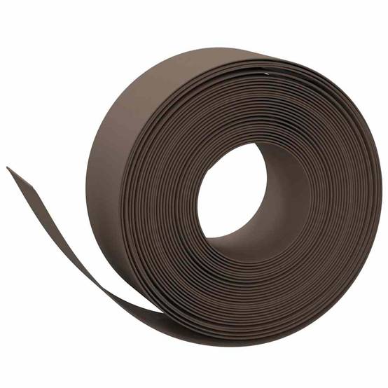 Bordure de pelouse polyéthylène aménagement bassins 10mx20cm brun - ComfortXL Outdoor Living - Image 3