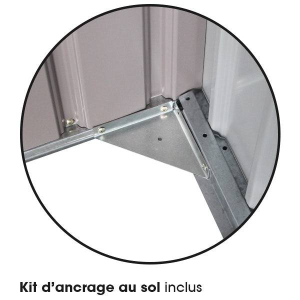 Trigano Jardin - Abri de jardin métal 12,78 m2 + kit d'ancrage - Image 8