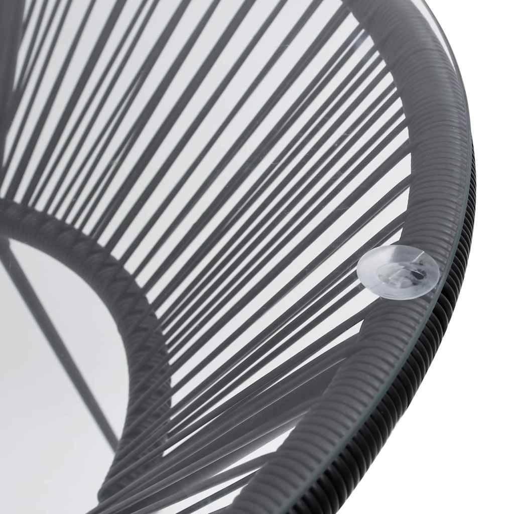 Vidaxl - Ensemble à dîner d'extérieur 3 pcs-Salons de jardin Rotin PVC Noir - Image 7