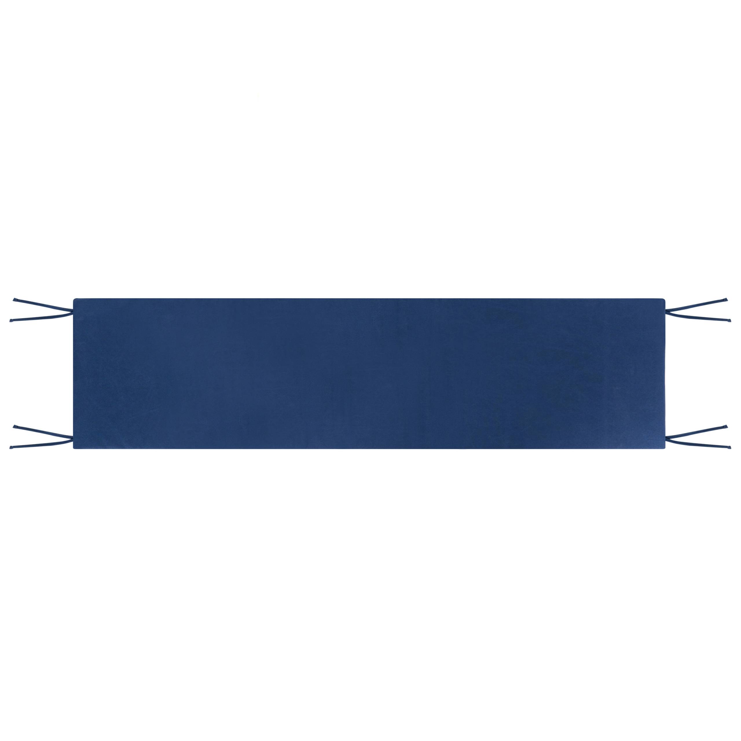 Beliani - Coussin d'assise d'extérieur Oléfine Bleu MONSANO - 168x35x5- Beliani - Image 5