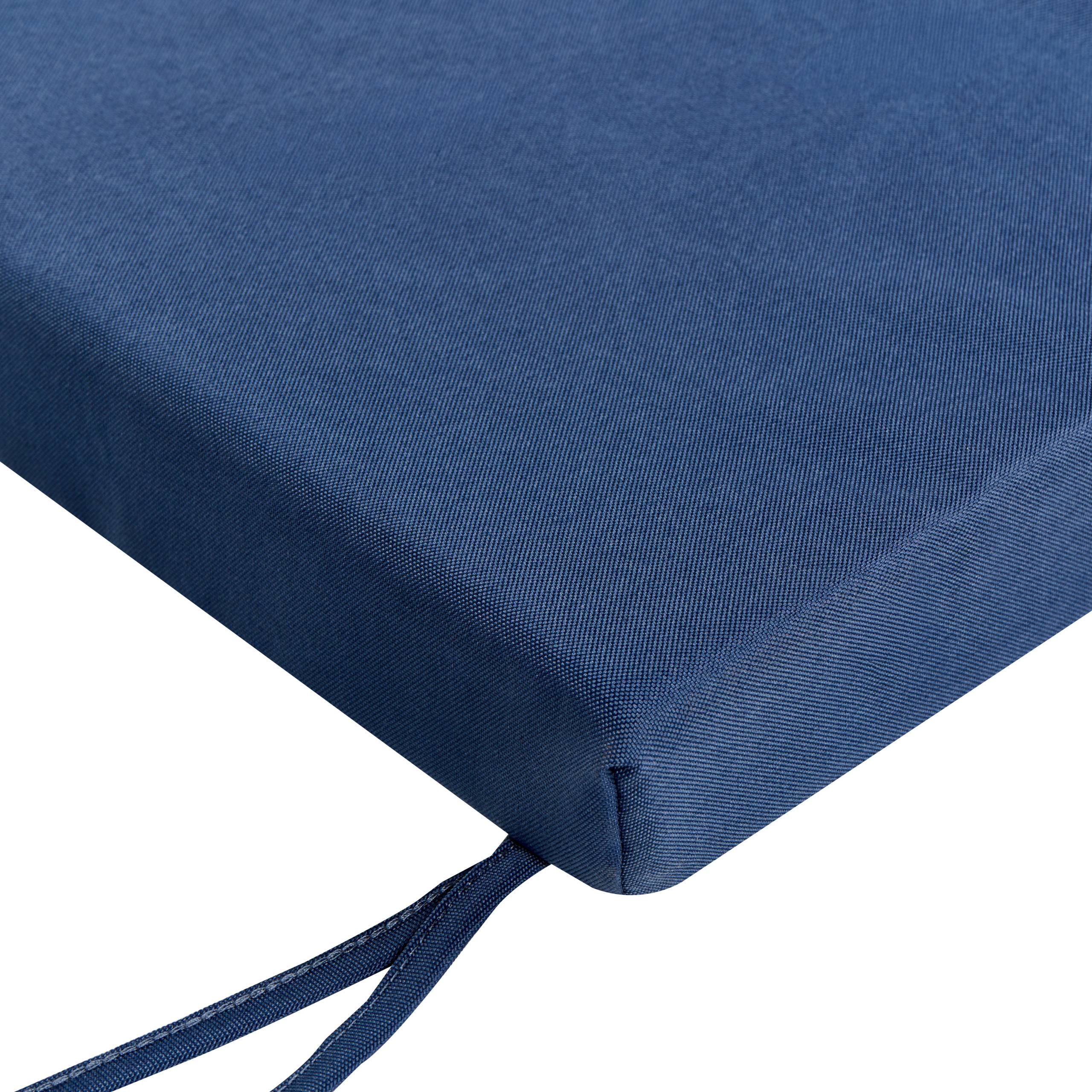 Beliani - Coussin d'assise d'extérieur Oléfine Bleu MONSANO - 168x35x5- Beliani - Image 7