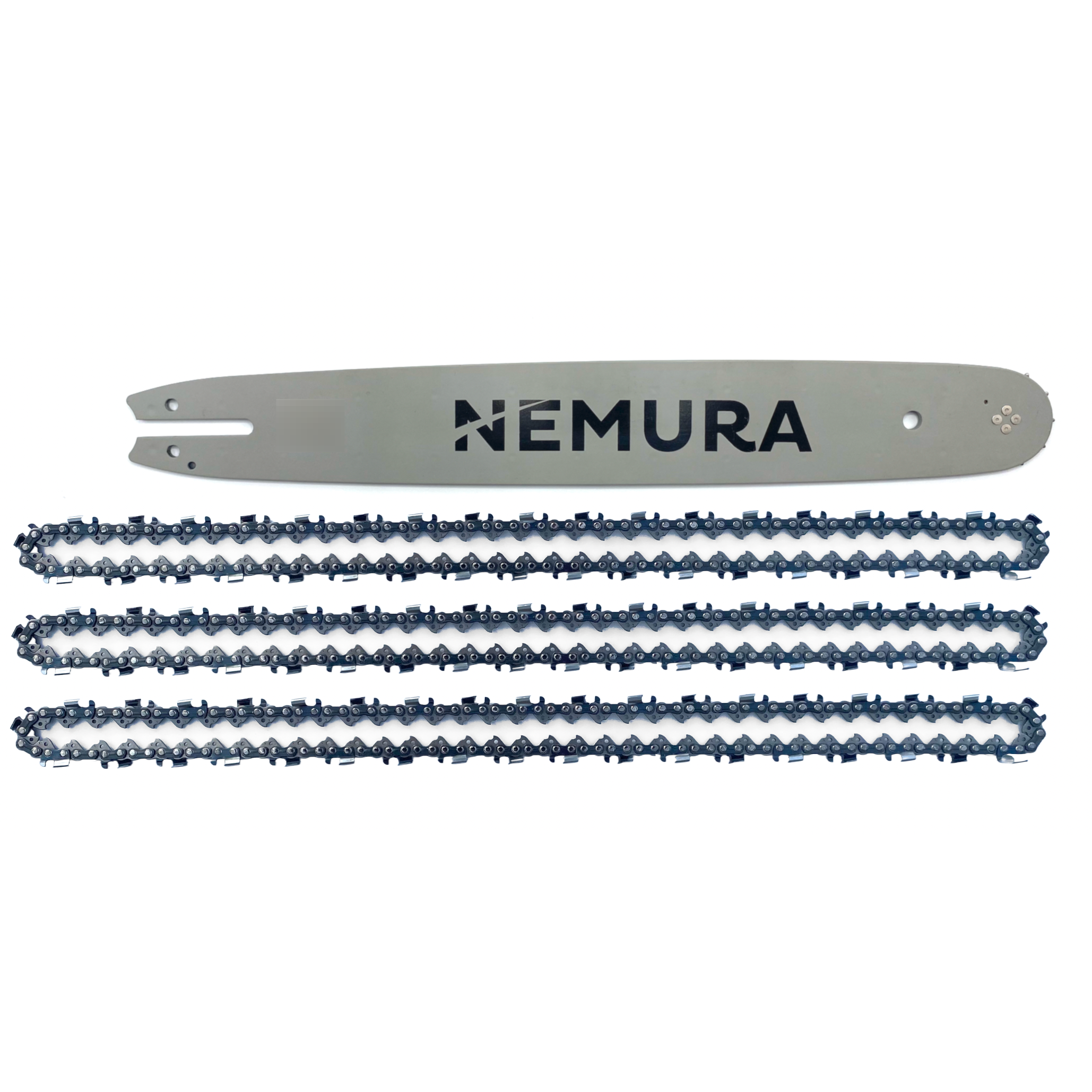 Nemura - Guide de 40 cm + 3 Chaînes de tronçonneuse - Compatbile avec Stihl MS230, MS230C, MS231, MS231C, 023-62 Entraîneurs - Pas 325/ LP - Jauge 1,6 mm - Image 1