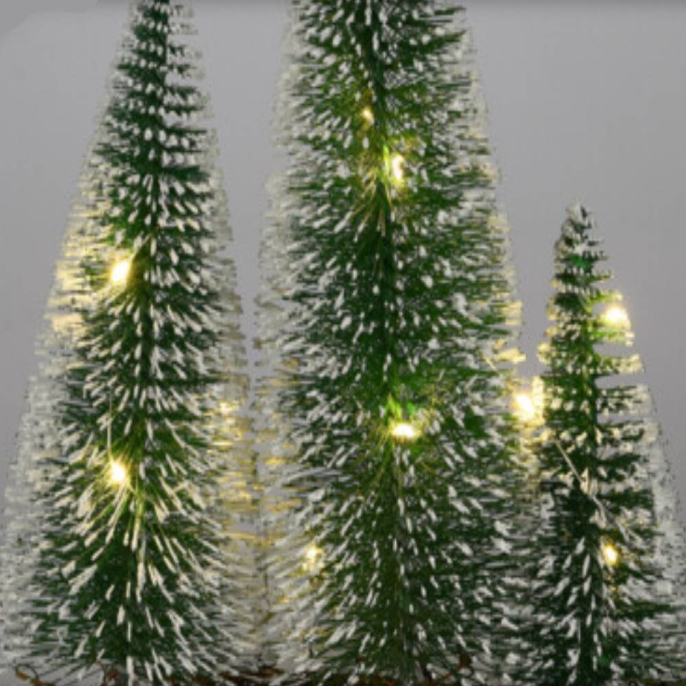 Sans Marque - Centre de table 3 sapins lumineux - Image 2