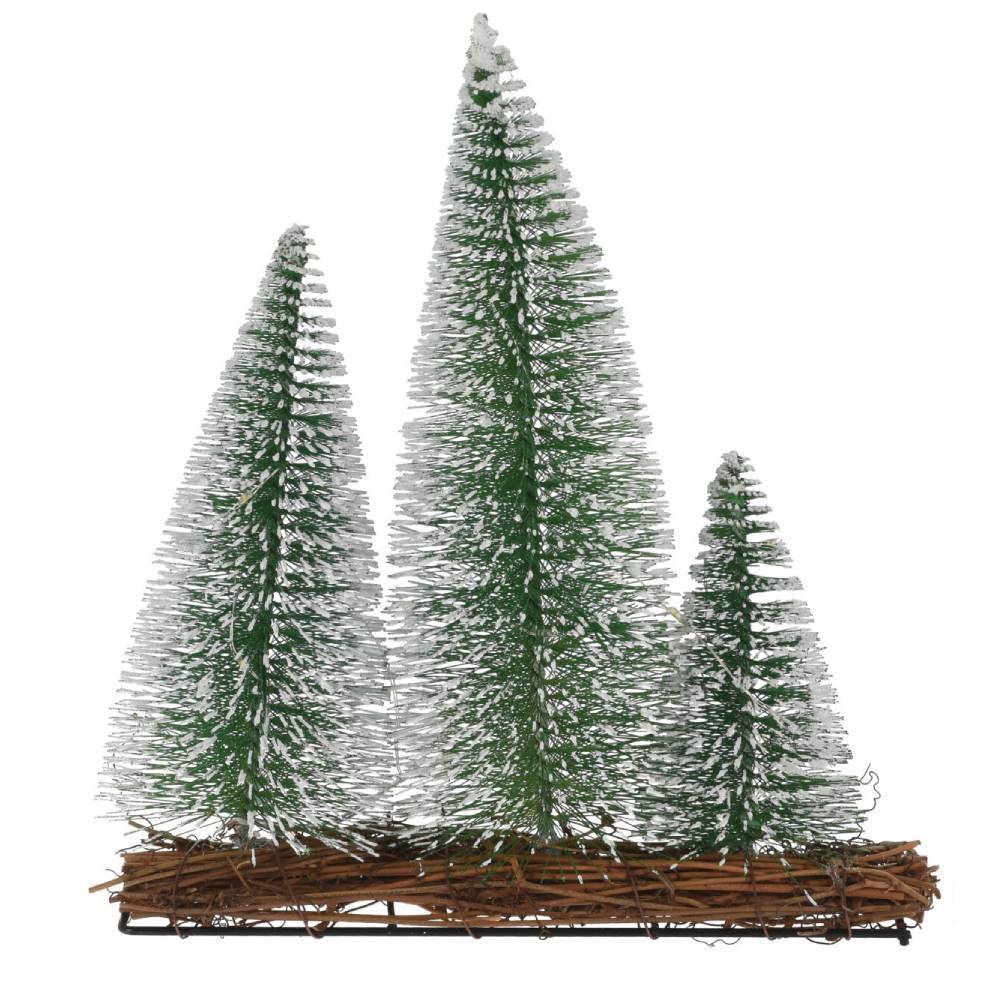 Sans Marque - Centre de table 3 sapins lumineux - Image 1
