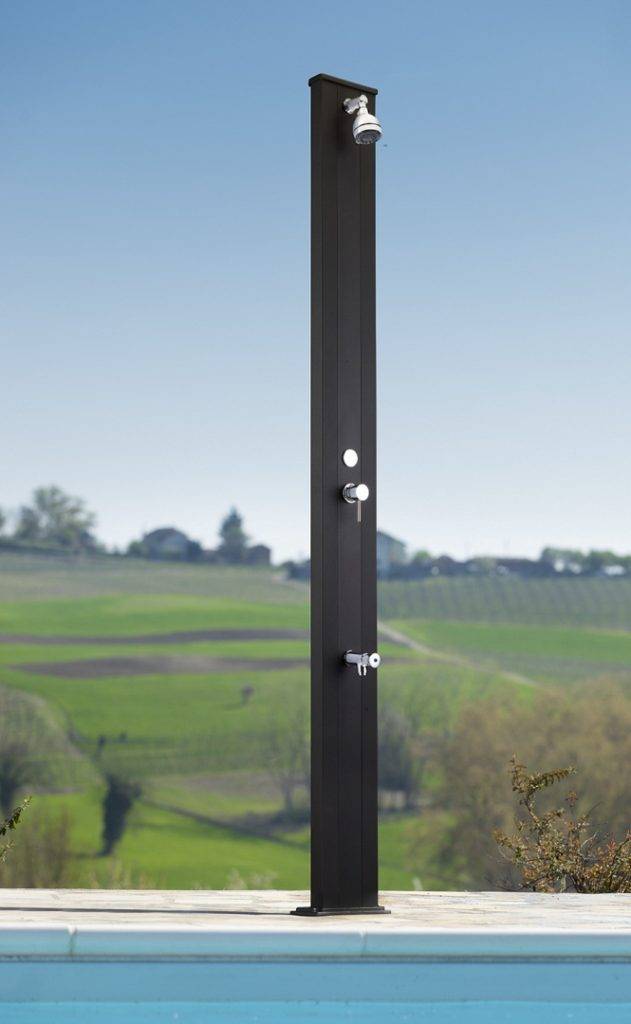 Douche solaire aluminium Spring S A220  ANTHRACITE by ARKEMA DESIGN - Image 2
