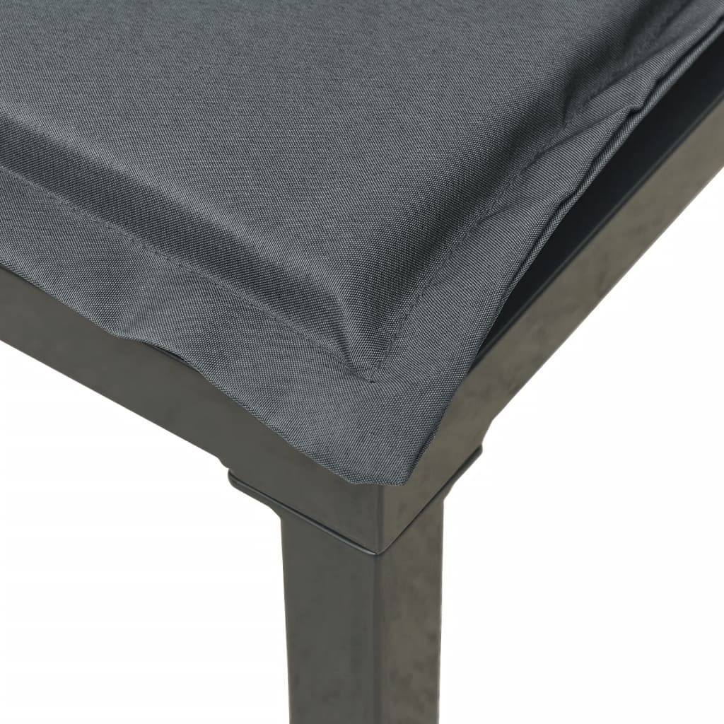 Salon de jardin 3 pcs | Mobilier d'extérieur noir et gris résine tressée Maison Chic - Image 6