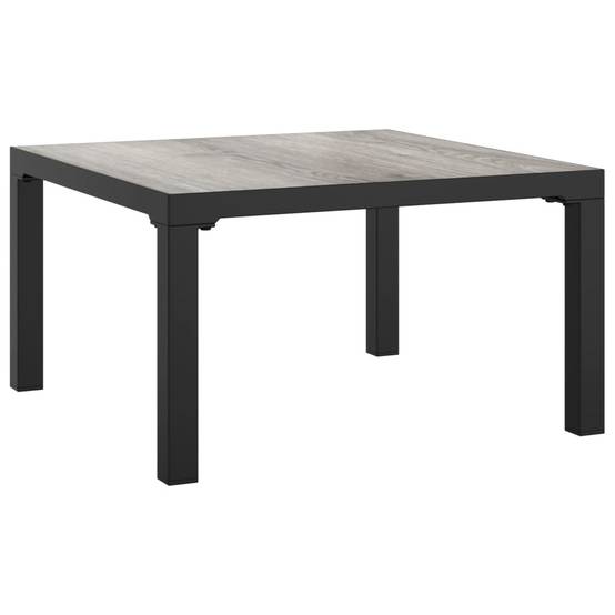 Salon de jardin 3 pcs | Mobilier d'extérieur noir et gris résine tressée Maison Chic - Image 7