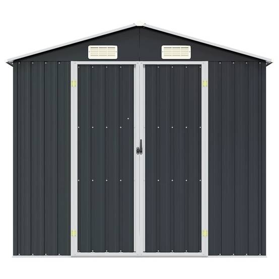 Abri de jardin métal anthracite 205 x 129 x 183 cm - PANGIVO - Image 4