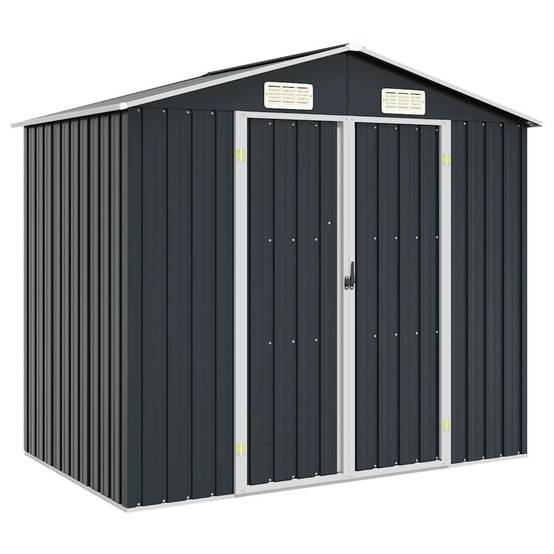 Abri de jardin métal anthracite 205 x 129 x 183 cm - PANGIVO - Image 1
