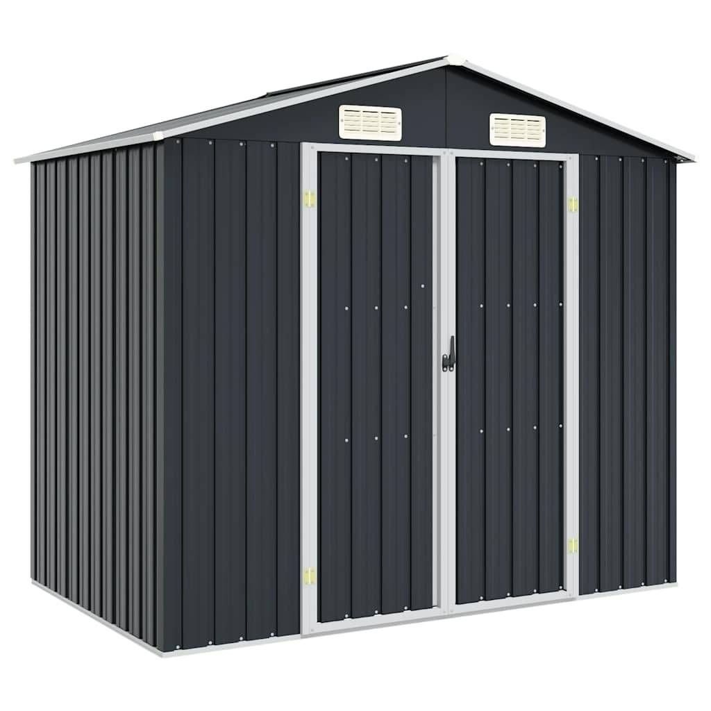Abri de jardin métal anthracite 205 x 129 x 183 cm - PANGIVO - Image 1