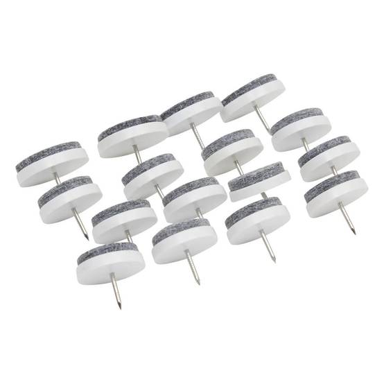Lot de 16 Patins à Clou "Feutre" 2,8cm Gris - Image 2
