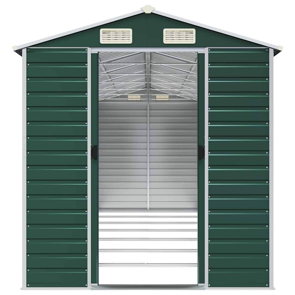 Vidaxl - Abri de jardin vert 191x640x198 cm acier galvanisé vidaXL 3188237 - Image 6