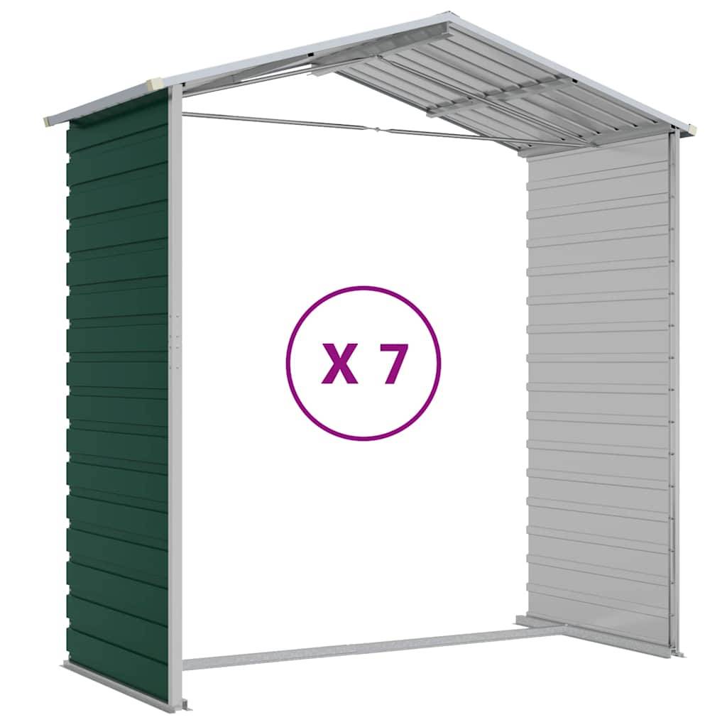 Vidaxl - Abri de jardin vert 191x640x198 cm acier galvanisé vidaXL 3188237 - Image 8
