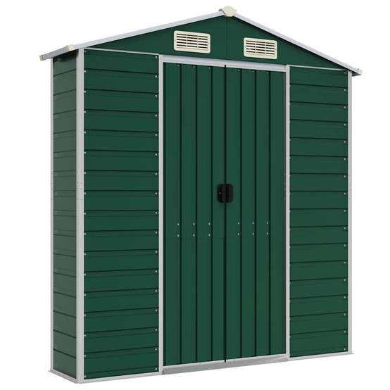 Vidaxl - Abri de jardin vert 191x640x198 cm acier galvanisé vidaXL 3188237 - Image 7