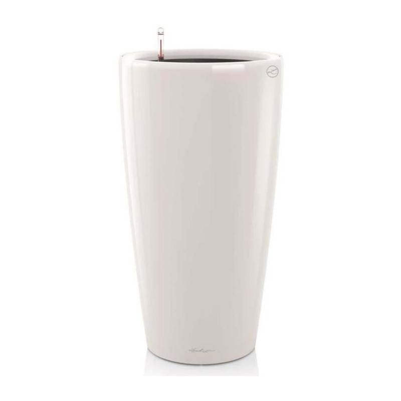 Lechuza - Pot De Fleur Lechuza Rondo Premium 40 - Kit Complet, Blanc Brillant - Image 1